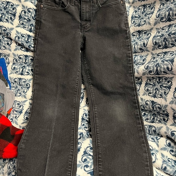 Youth Winter Lot Boys Sz 12 Black Jeans, sz M Black and Red Flannel and T-shirt - Picture 3 of 11